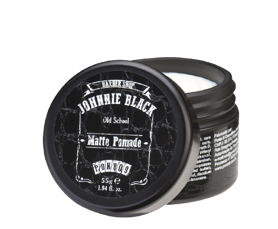 Pomada Matte Pomade Johnnie Black – para Barba, Cabelo e Bigode